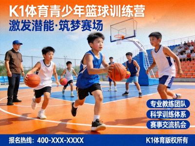 K1体育为青少年篮球训练营设计的体育营销活动